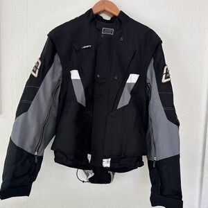 SHIFT Advanced Racing Mens Large Jacket Gray/Black/White Padded EUC‎